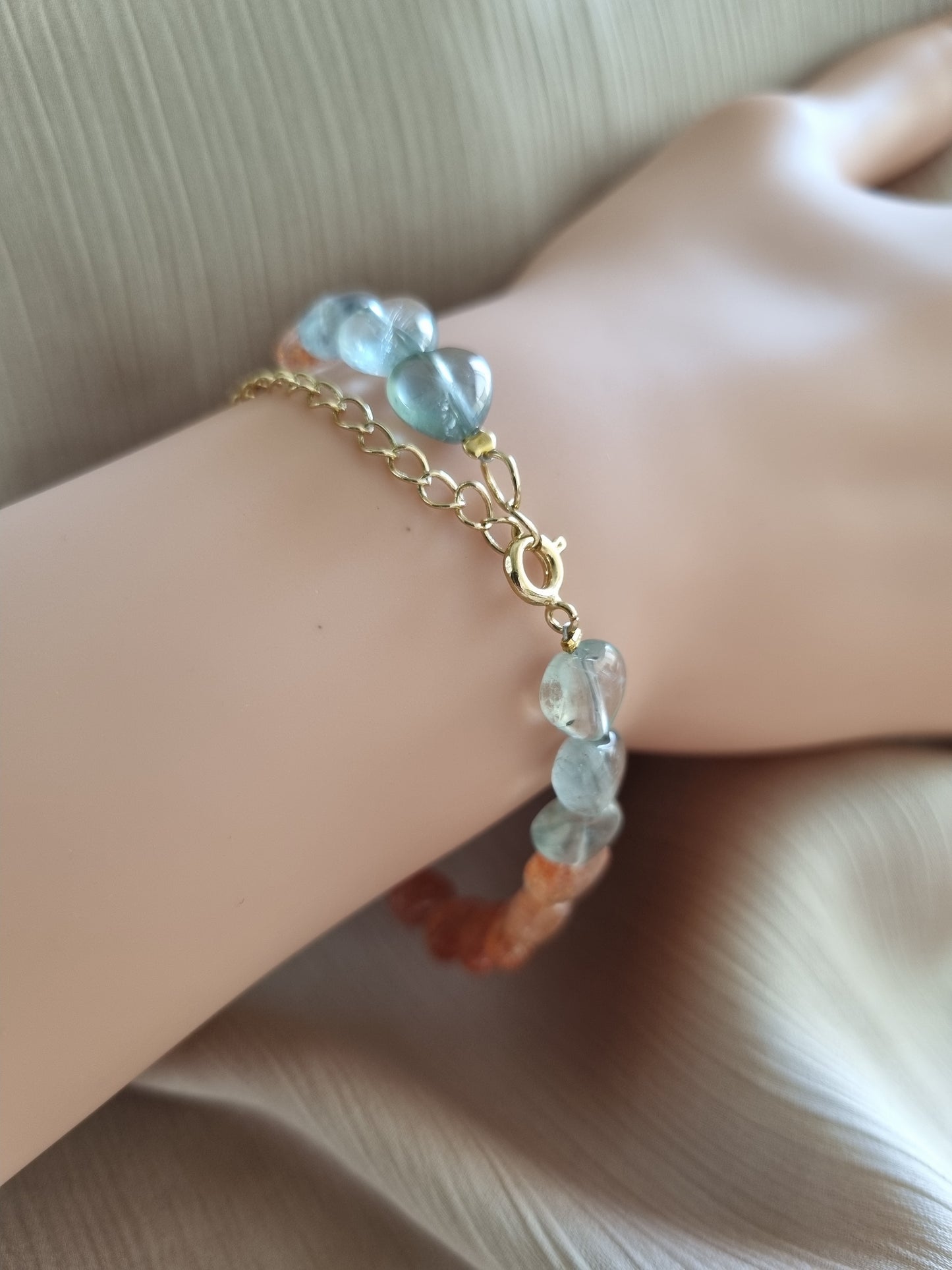 Arusha Sunstone Heart Bracelet