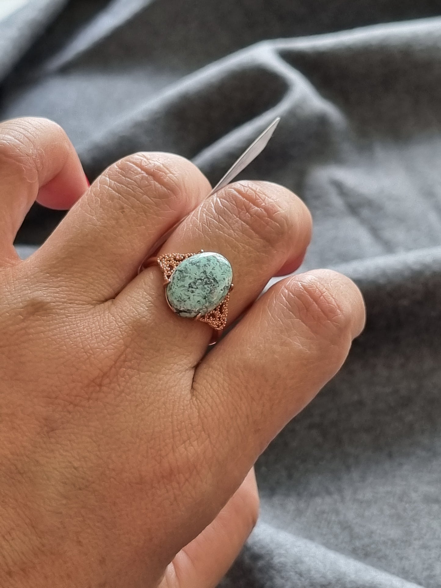 Cabochon Turquoise Rings