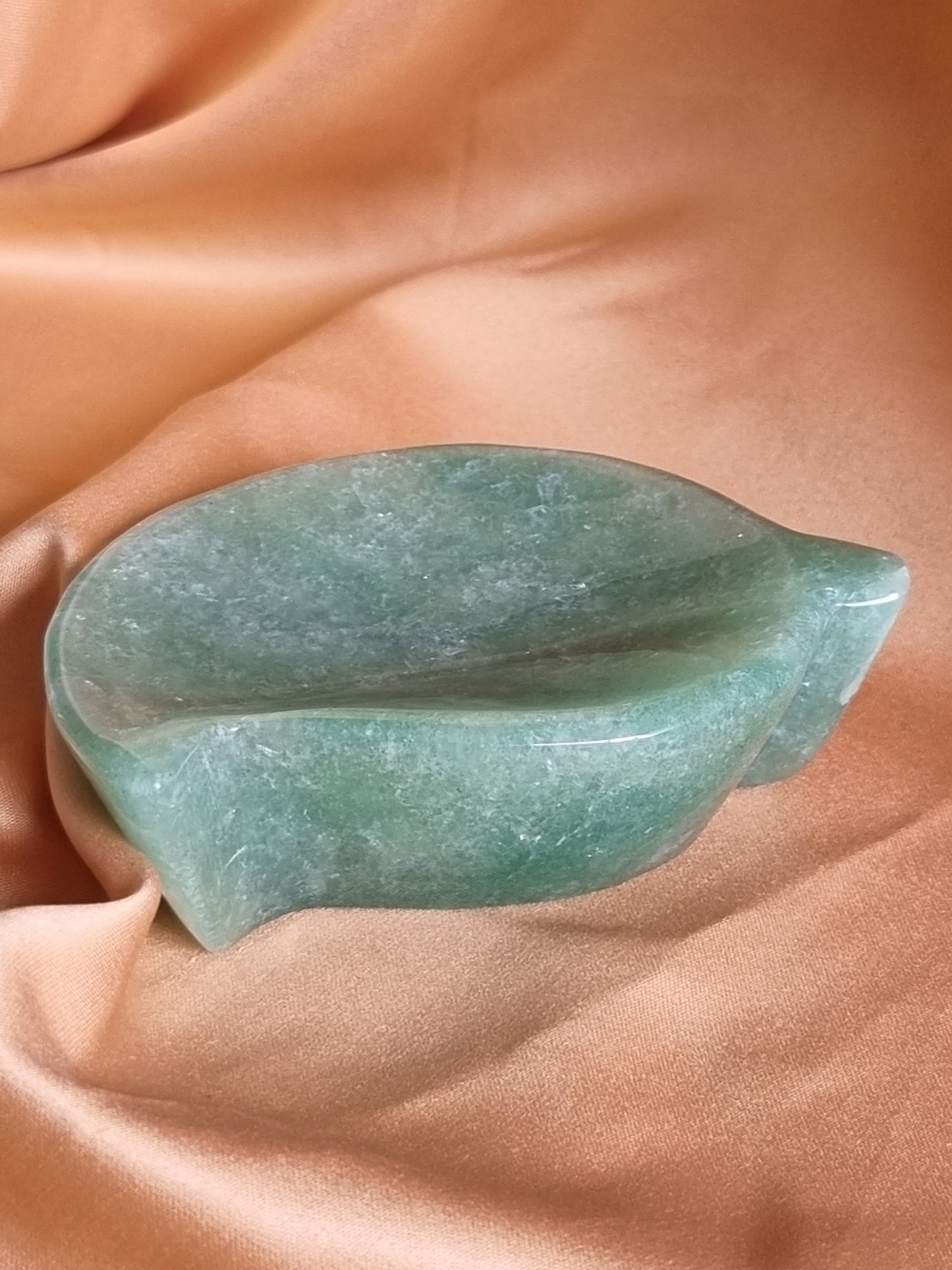 Green Adventurine Leaf Bowl