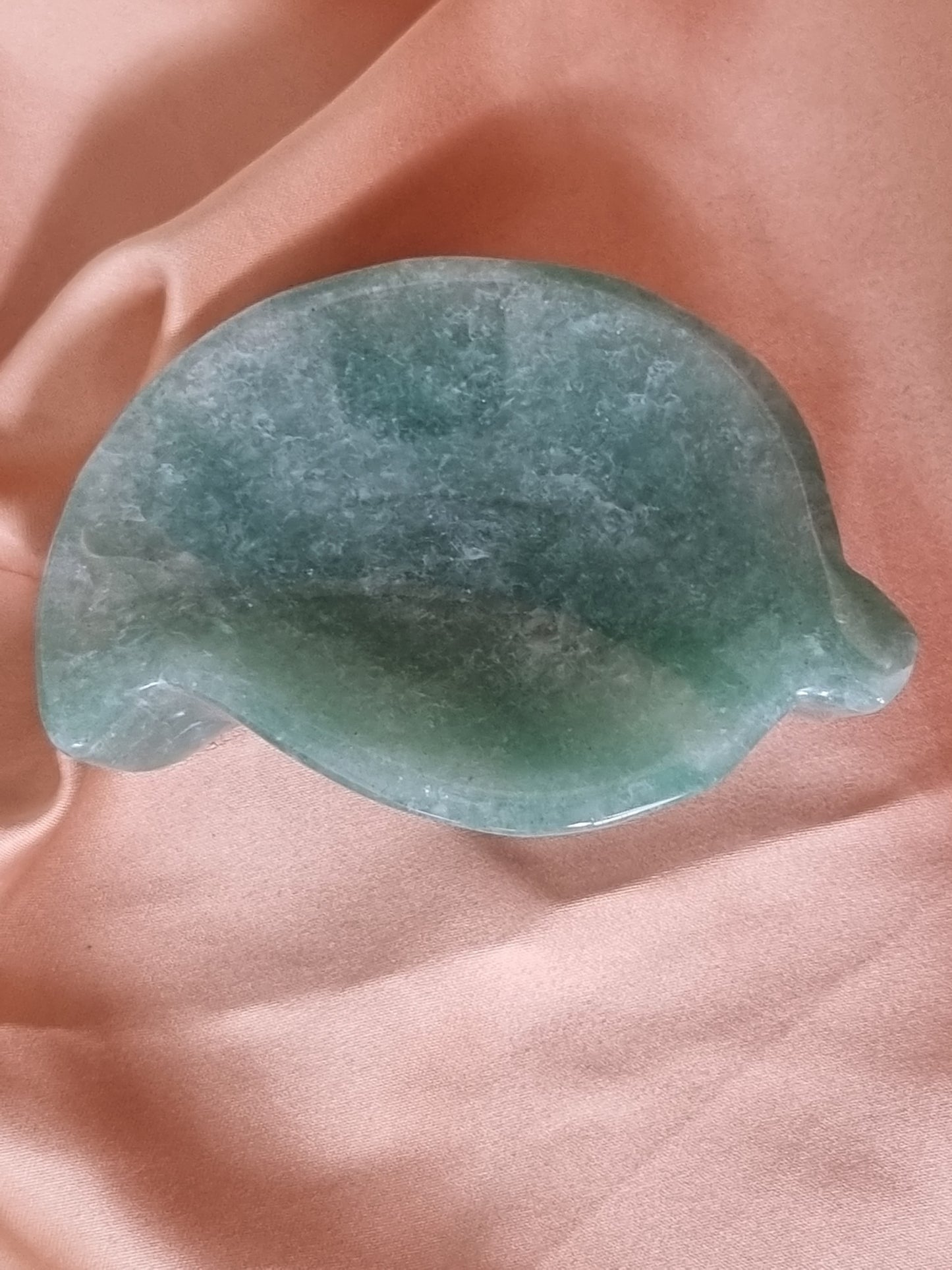 Green Adventurine Leaf Bowl