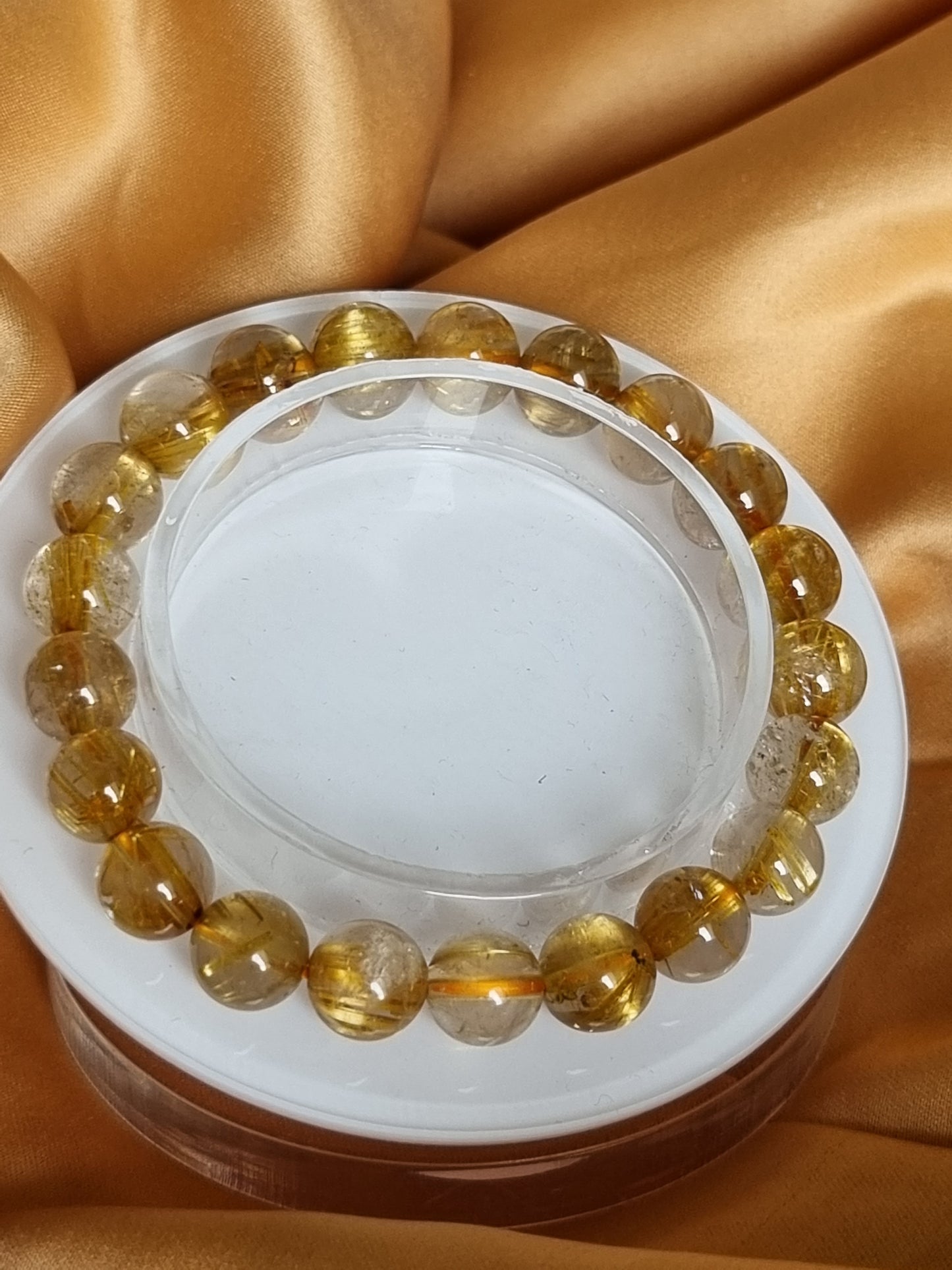 Golden Rutilated Quartz Bracelet