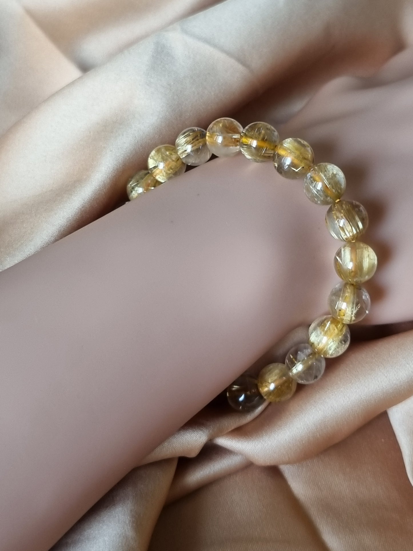 Golden Rutilated Quartz Bracelet