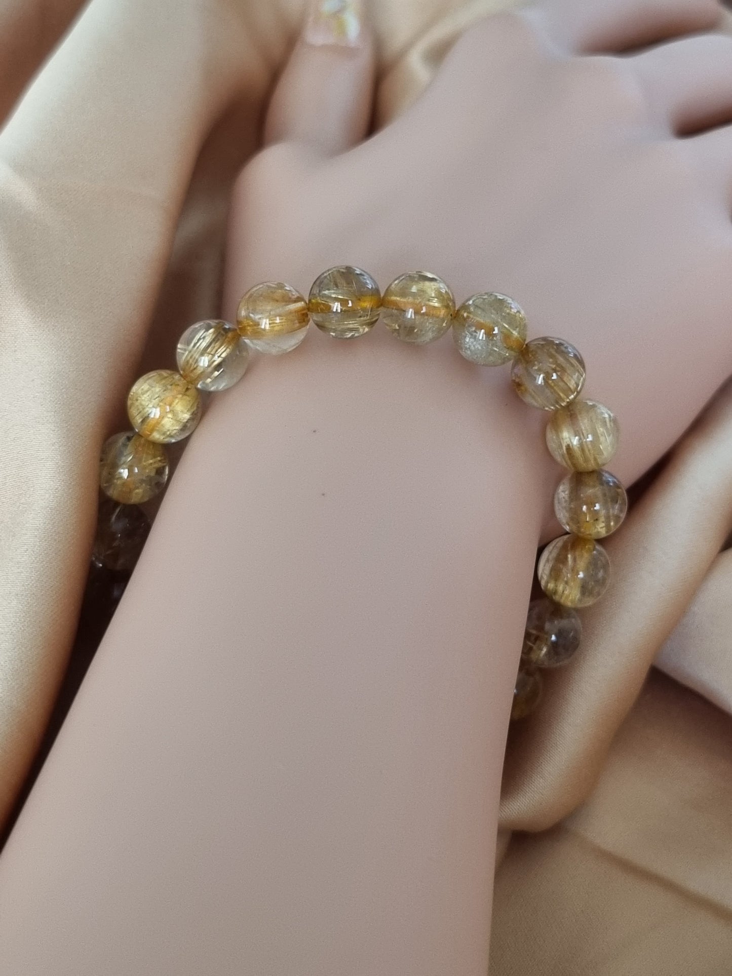 Golden Rutilated Quartz Bracelet