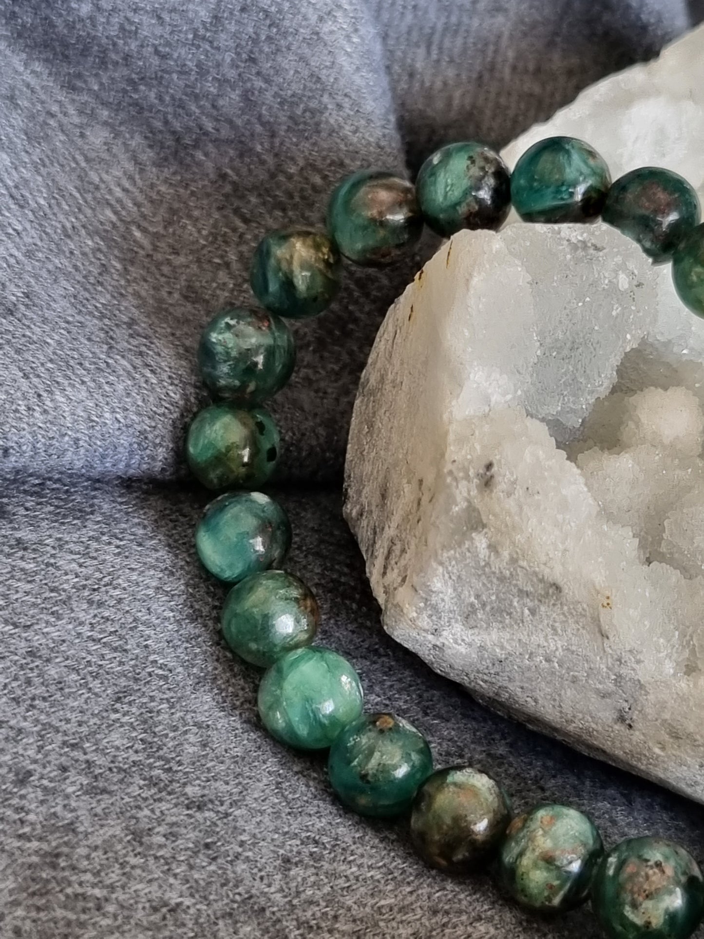 Emerald Green Mica Bracelets