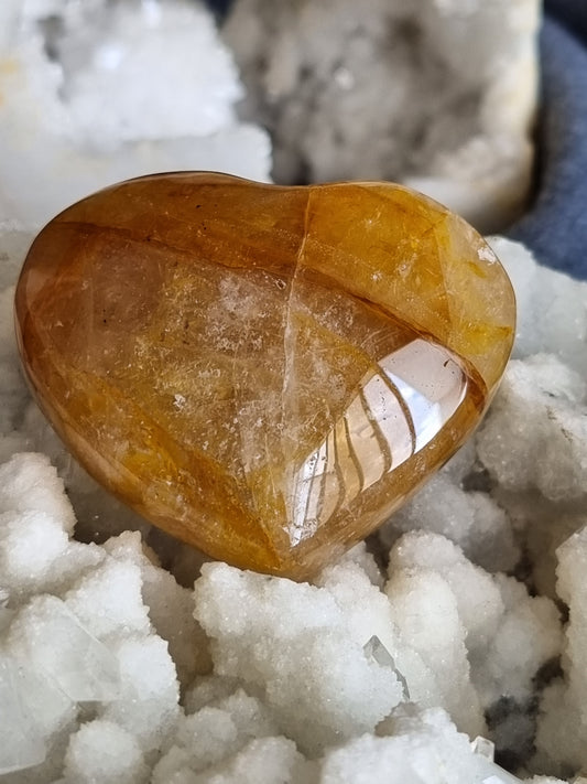 Golden Healer Hearts (Hematoid Quartz)