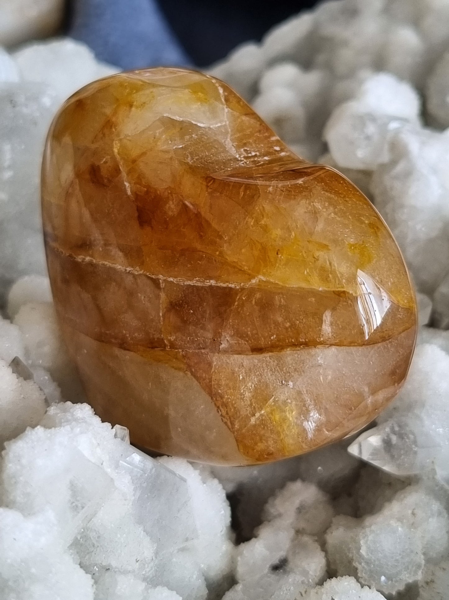 Golden Healer Hearts (Hematoid Quartz)