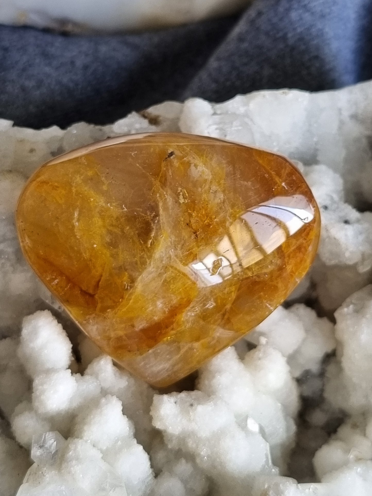 Golden Healer Hearts (Hematoid Quartz)