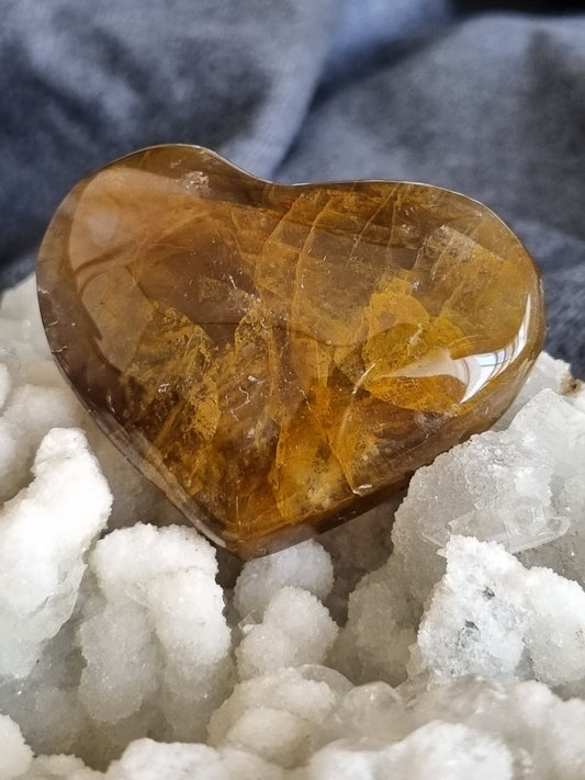 Golden Healer Hearts (Hematoid Quartz)