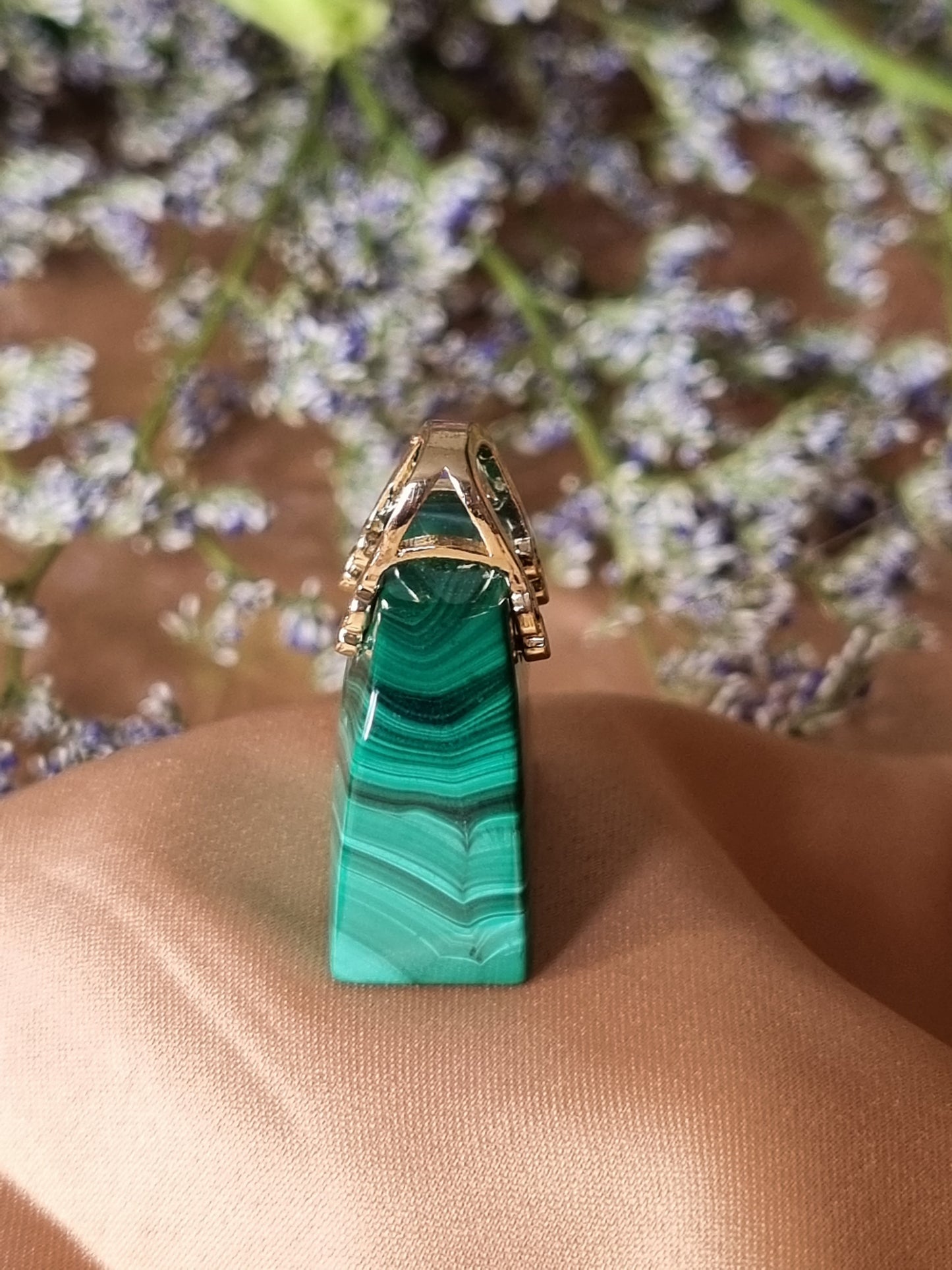 Malachite Carving Handbag