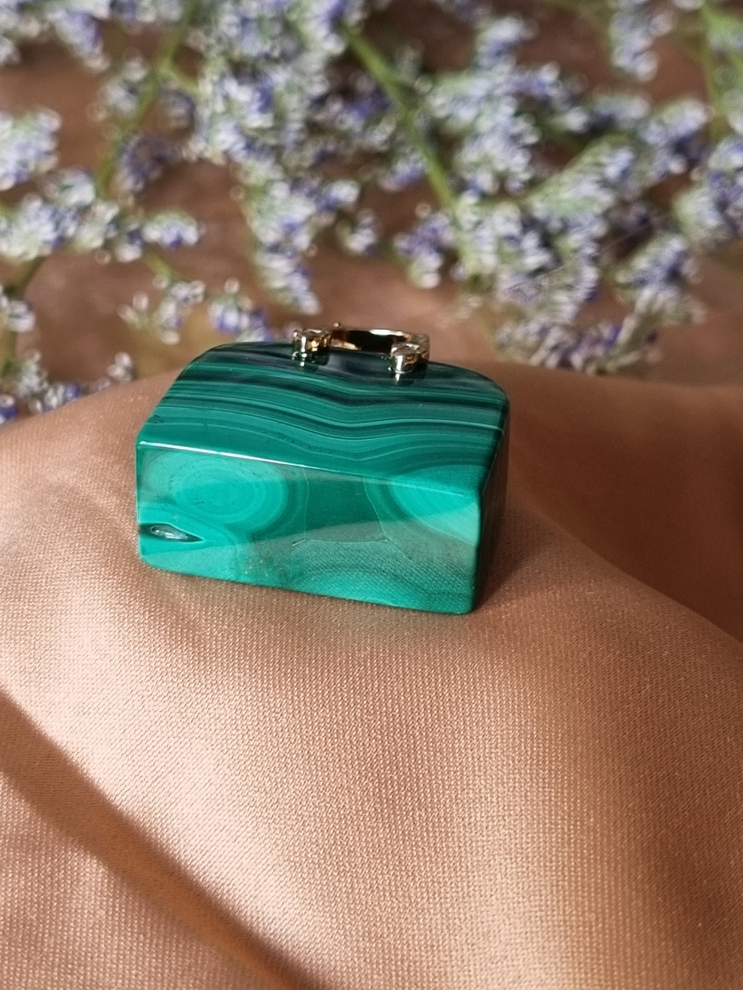Malachite Carving Handbag