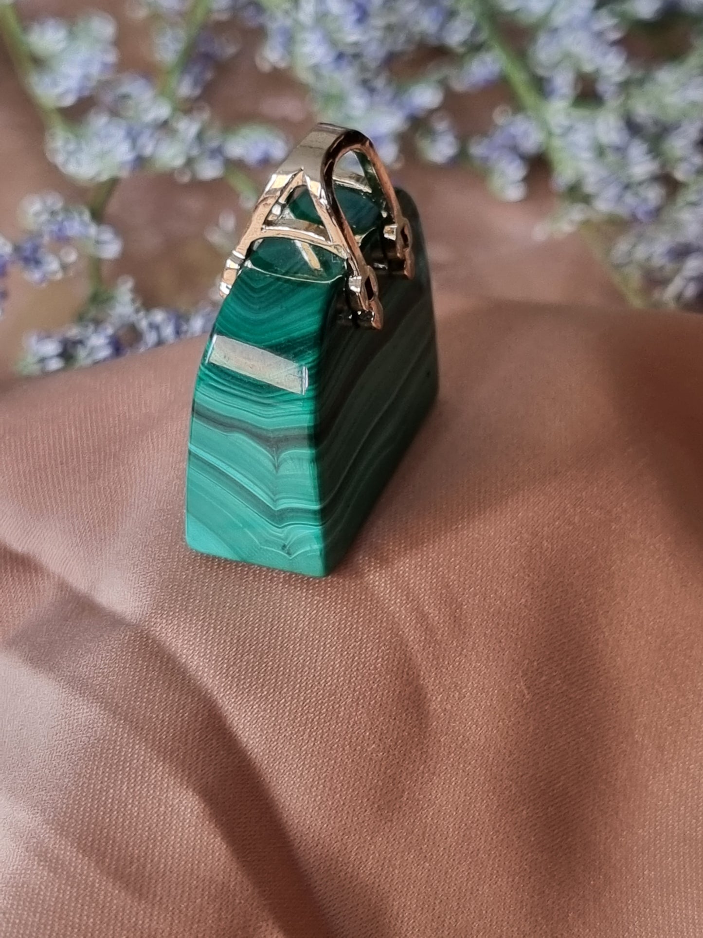 Malachite Carving Handbag
