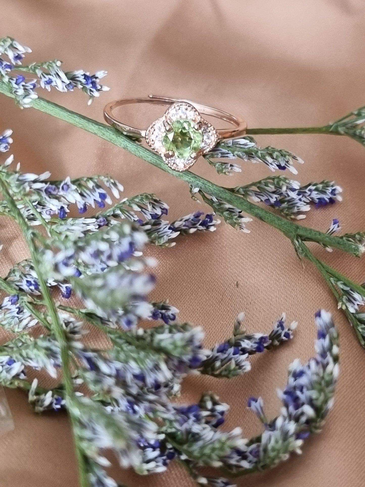 Peridot Danity Ring