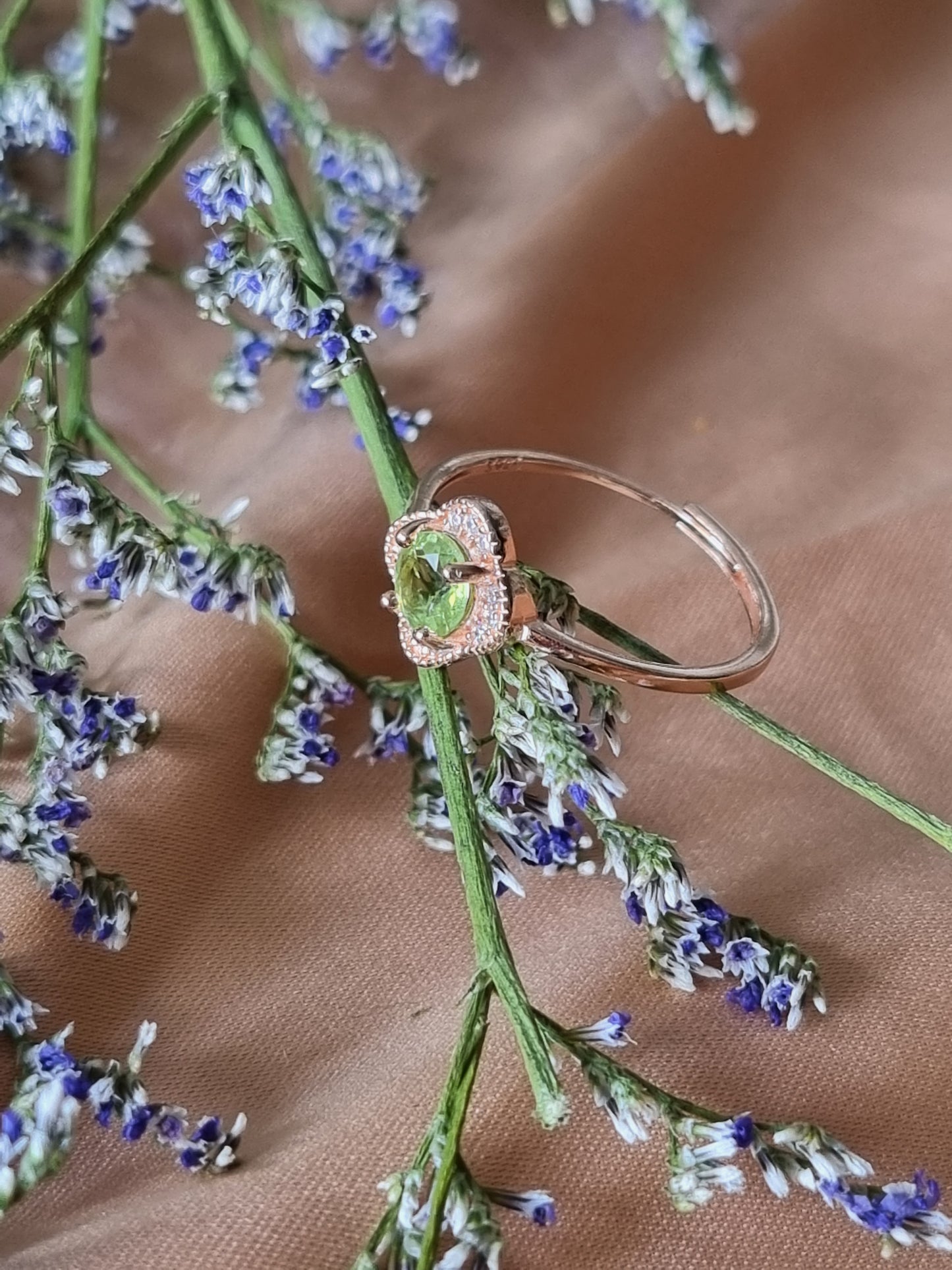 Peridot Danity Ring