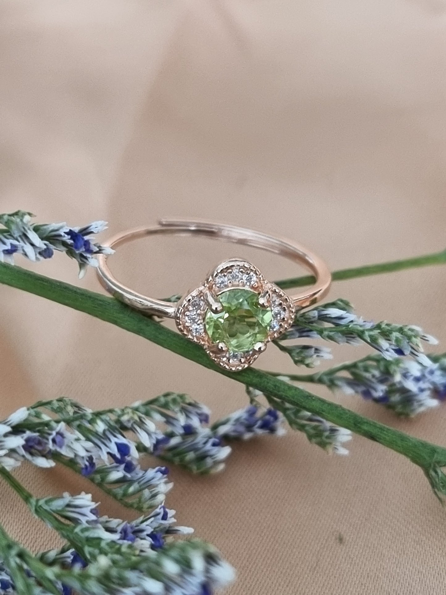 Peridot Danity Ring