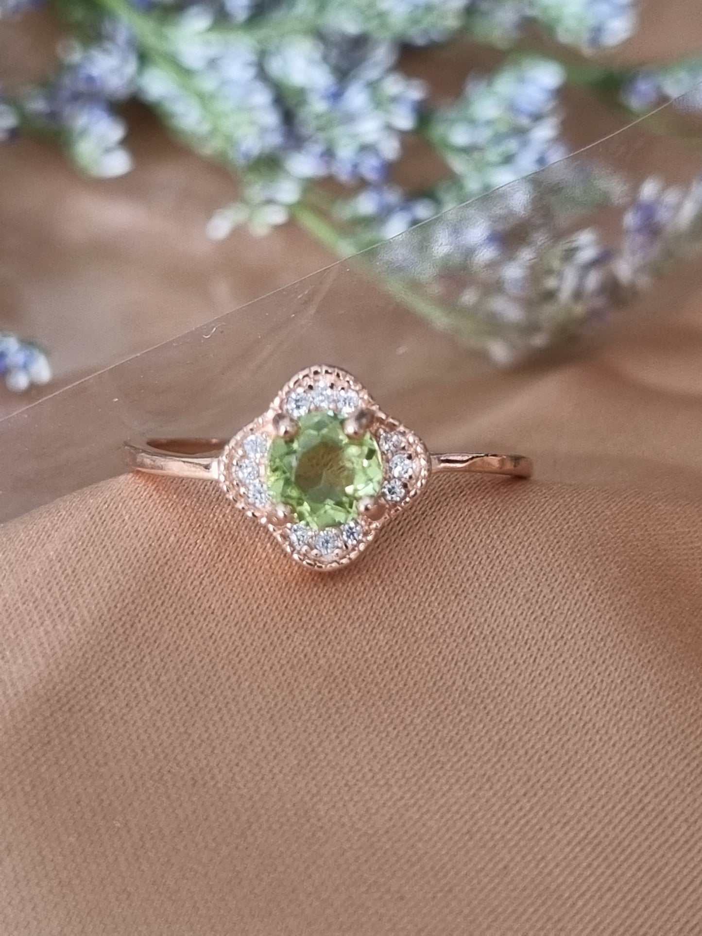 Peridot Danity Ring
