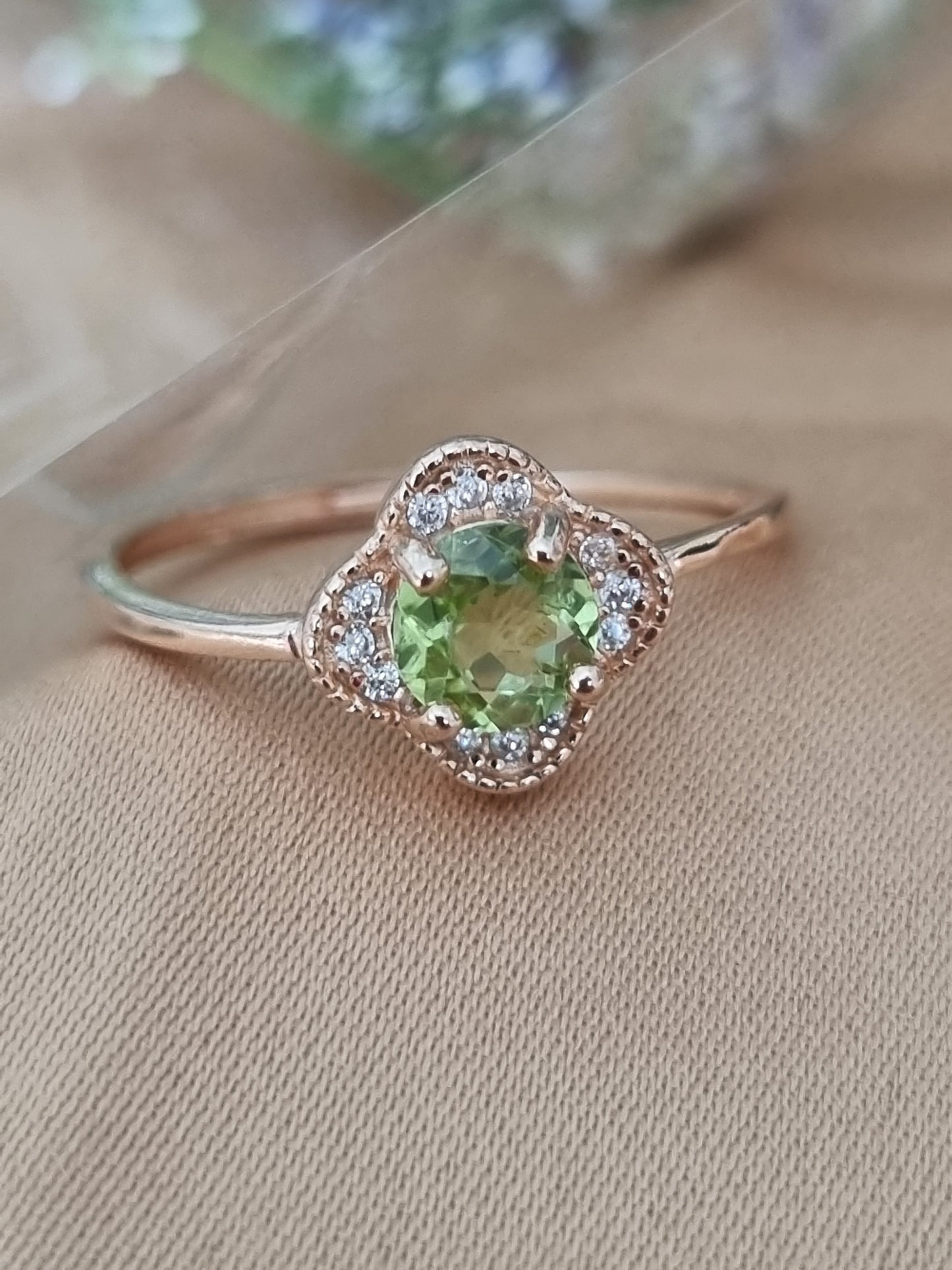 Peridot Danity Ring