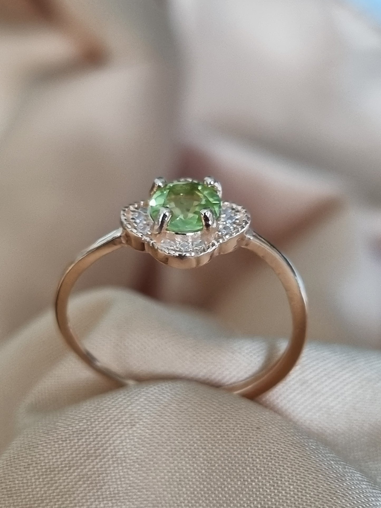 Peridot Danity Ring