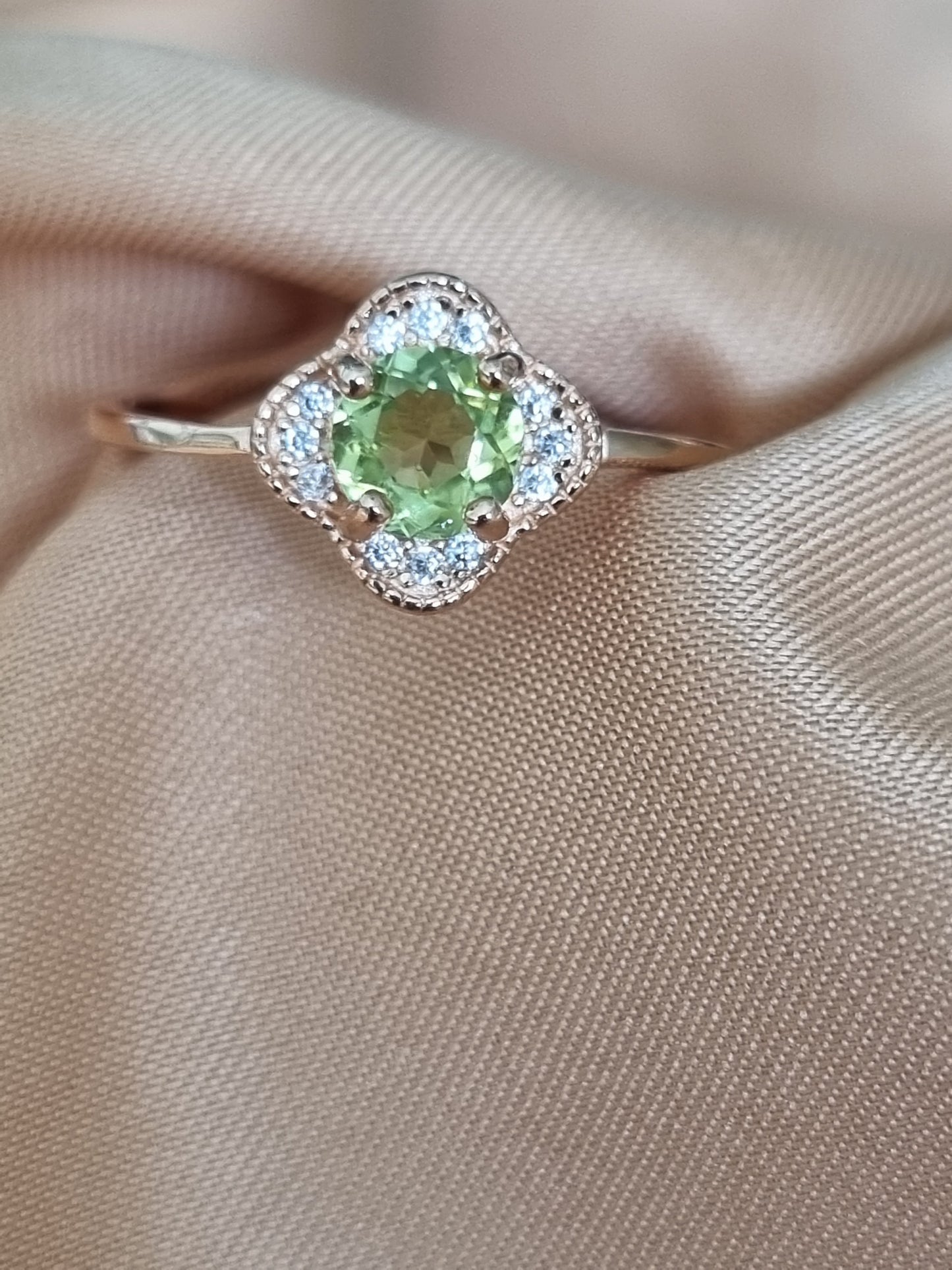 Peridot Danity Ring
