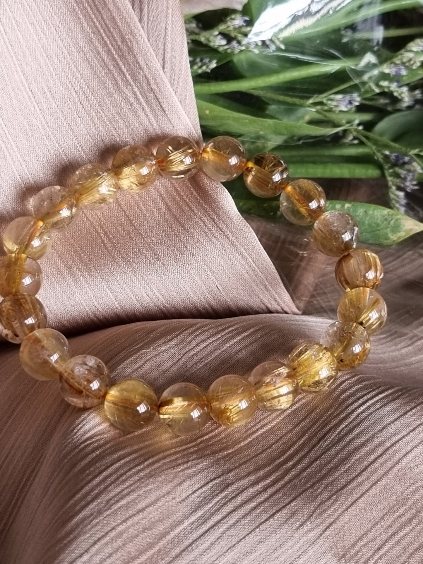 Golden Rutilated Quartz Bracelet