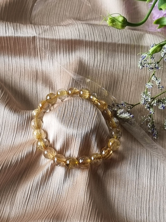 Golden Rutilated Quartz Bracelet