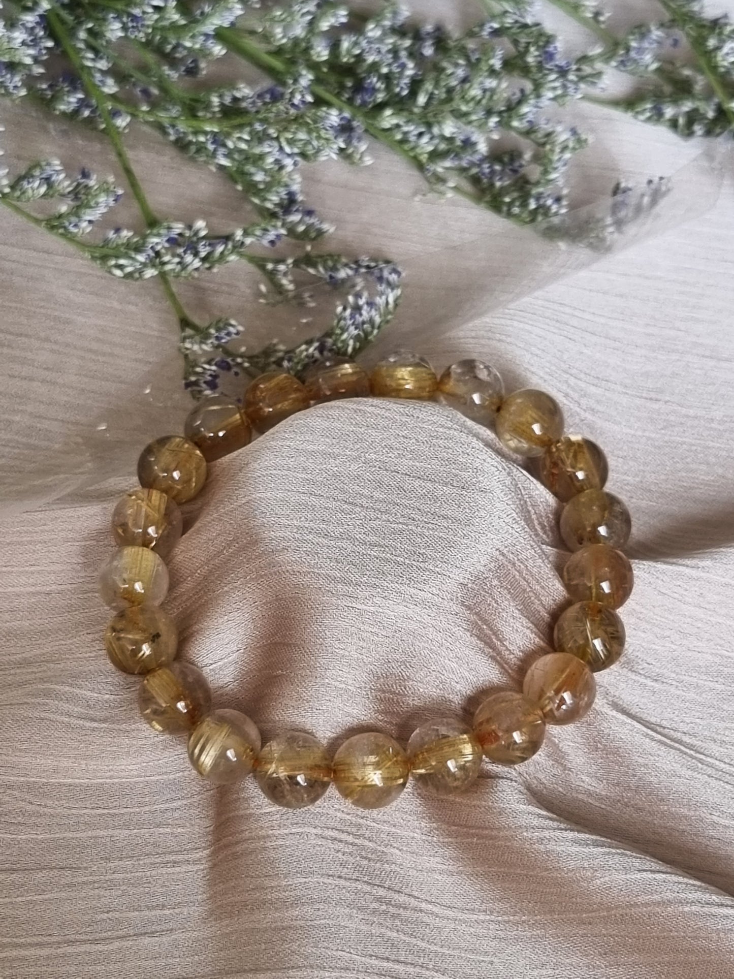 Golden Rutilated Quartz Bracelet