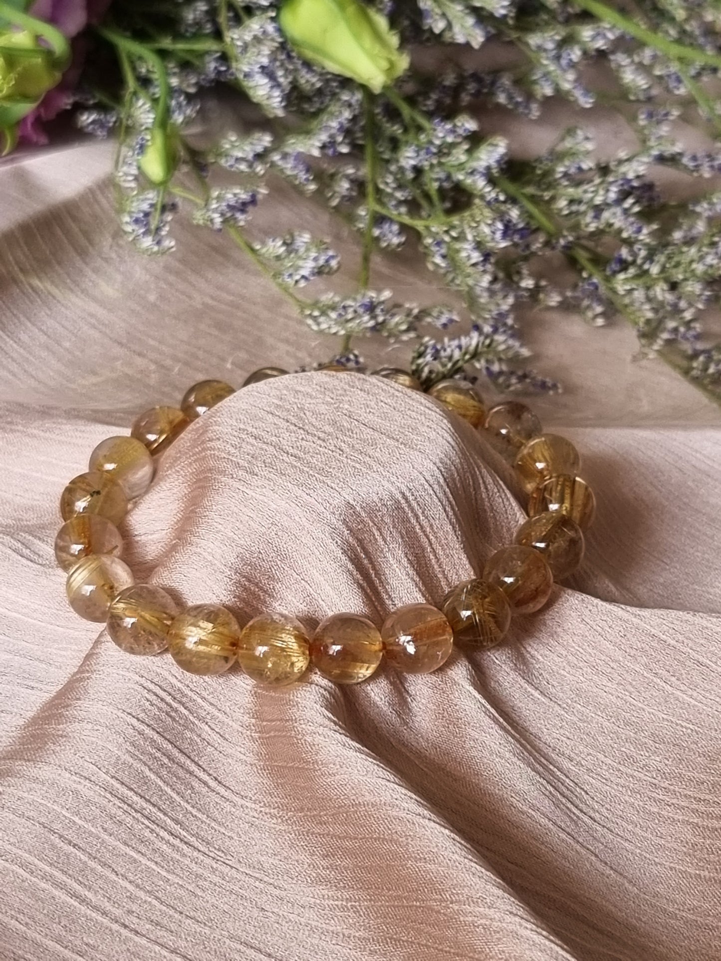 Golden Rutilated Quartz Bracelet
