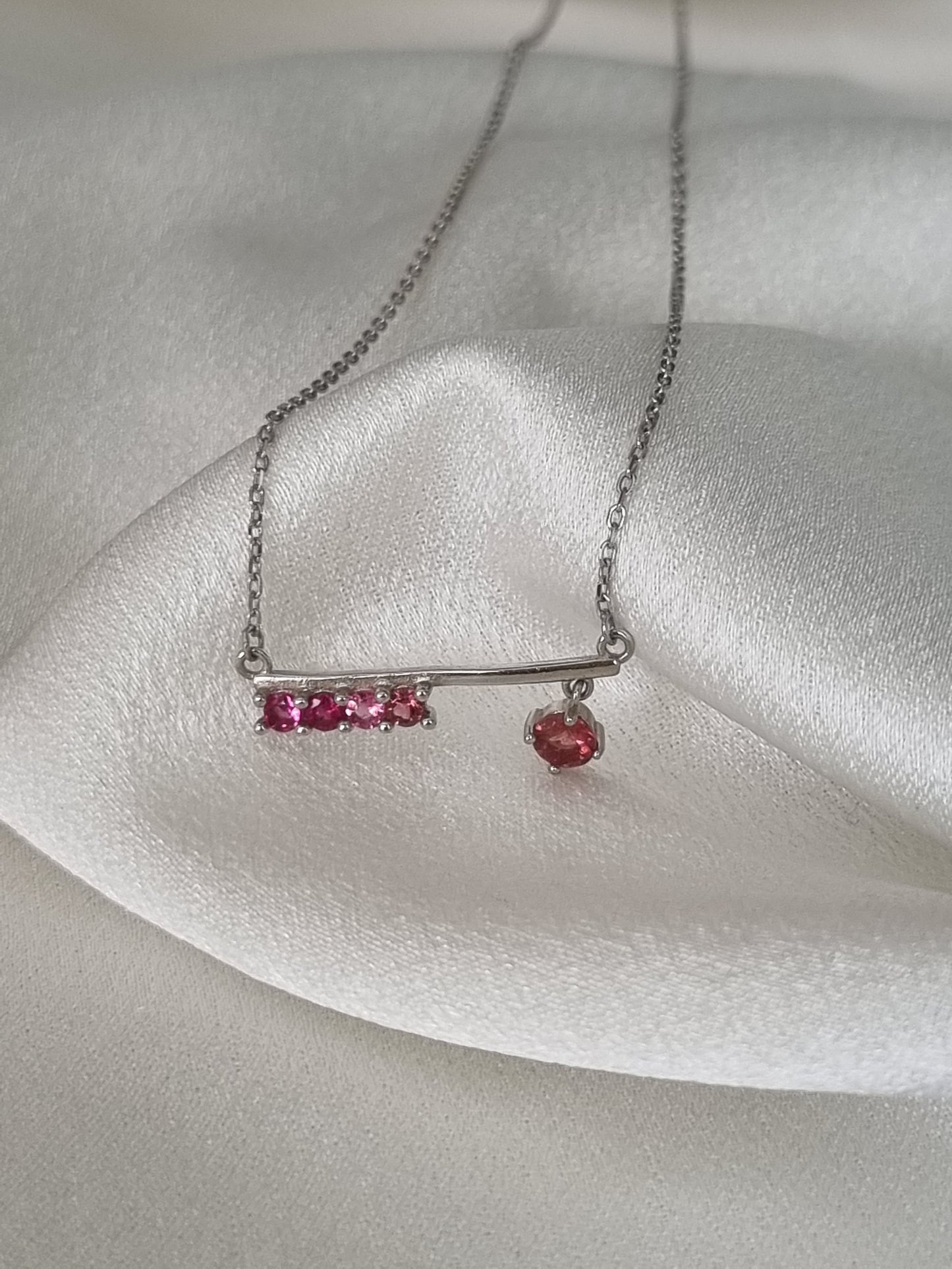 Pink Tourmaline Necklace