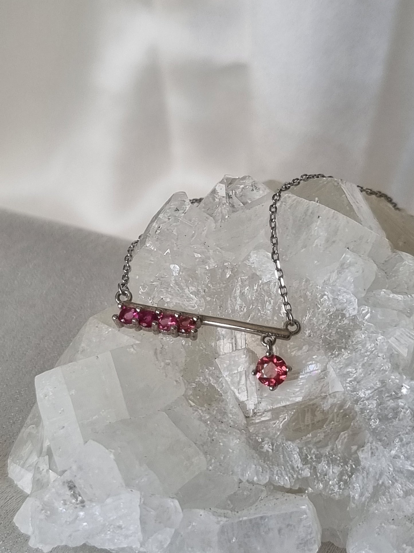 Pink Tourmaline Necklace