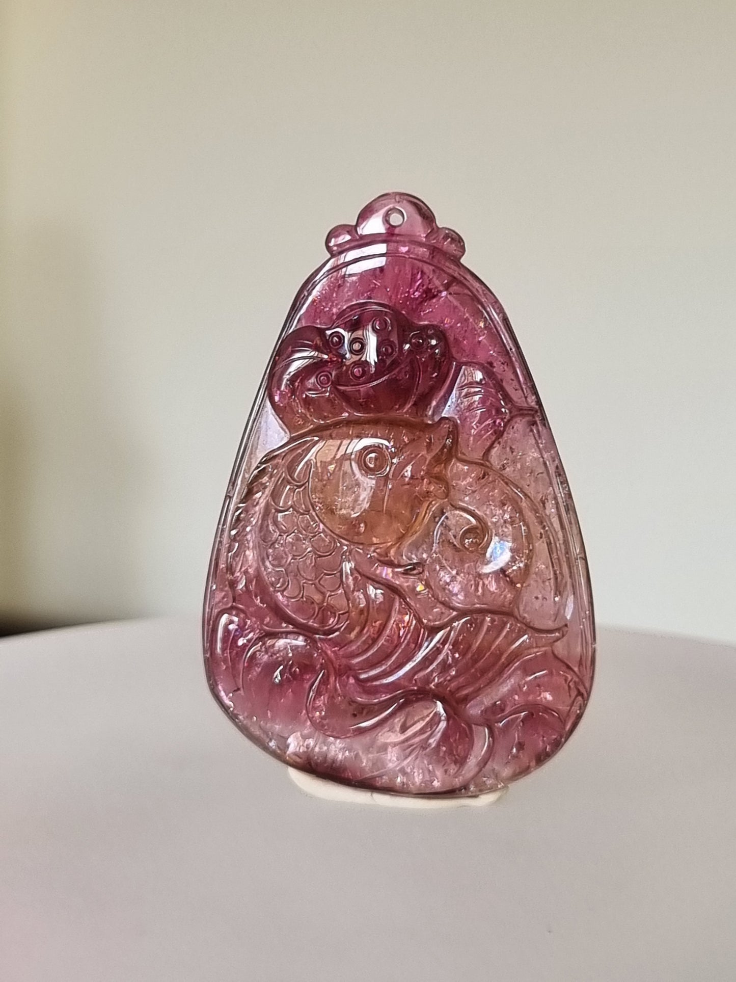 Red Tourmaline Pendant