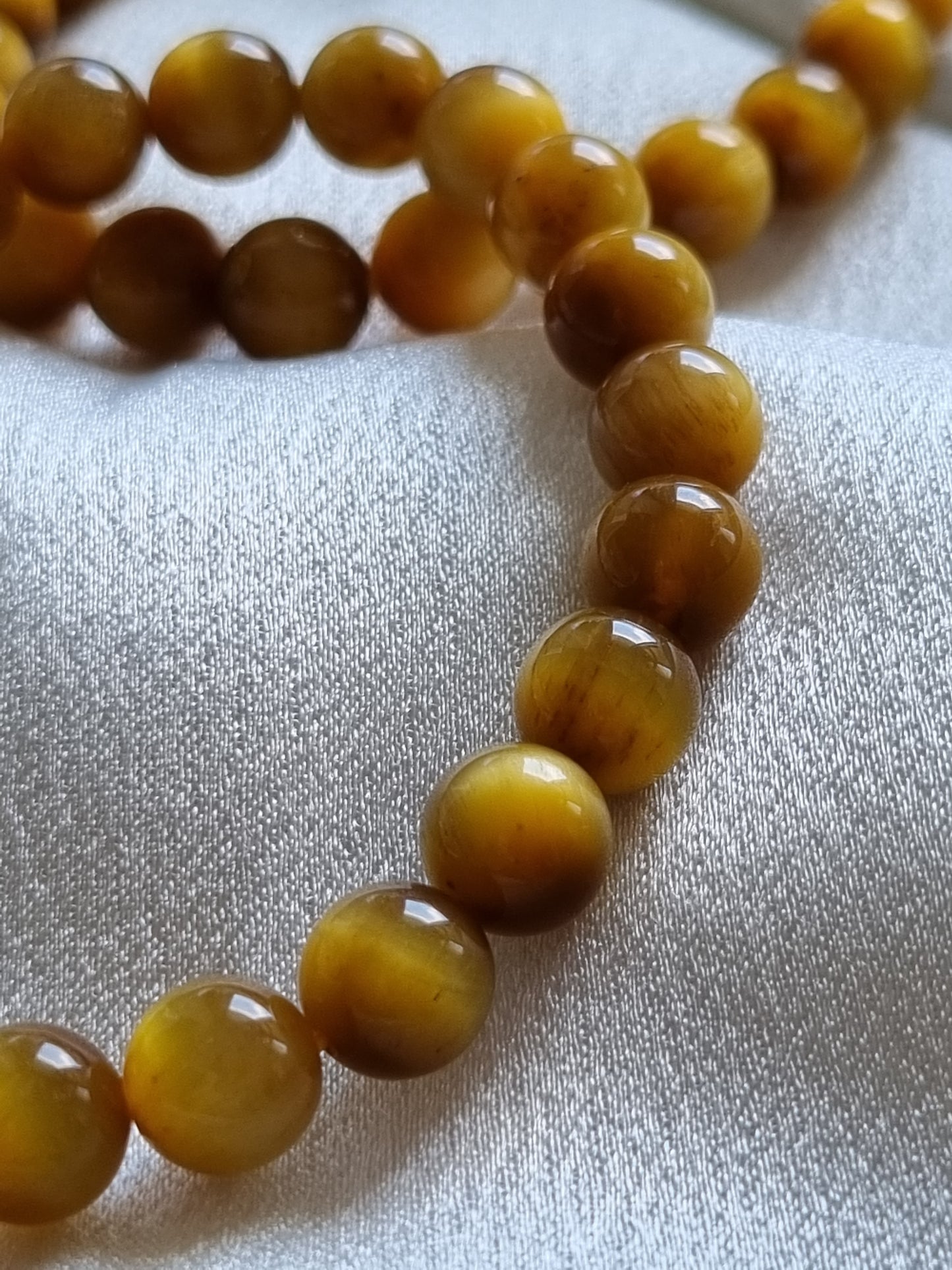 Golden Tiger Eye 3-round Bracelet
