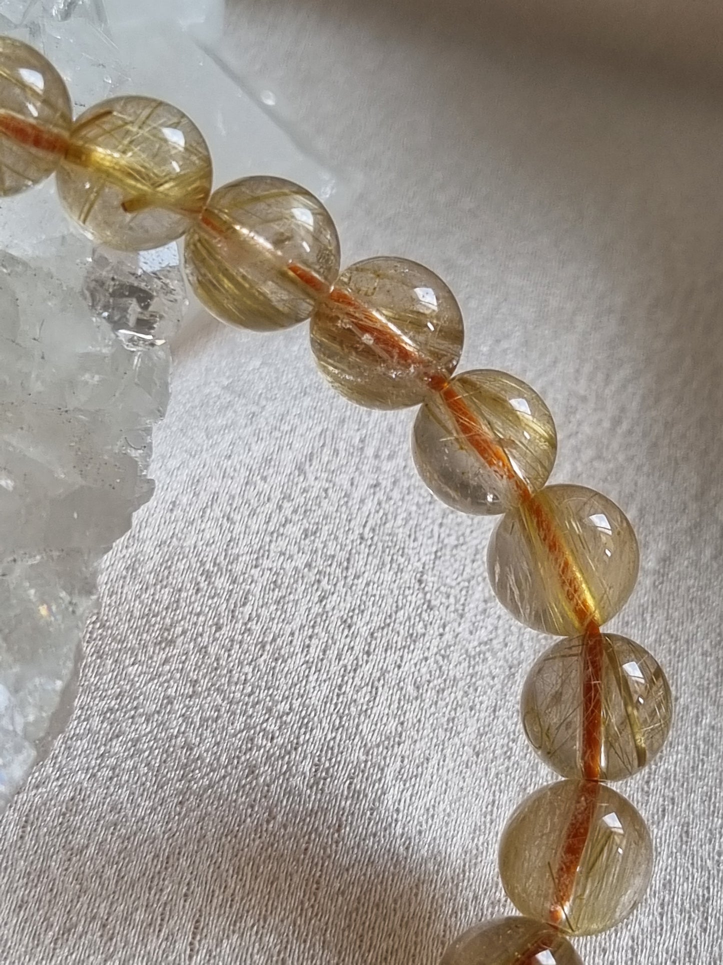 Golden Rutilated Quartz Bracelet