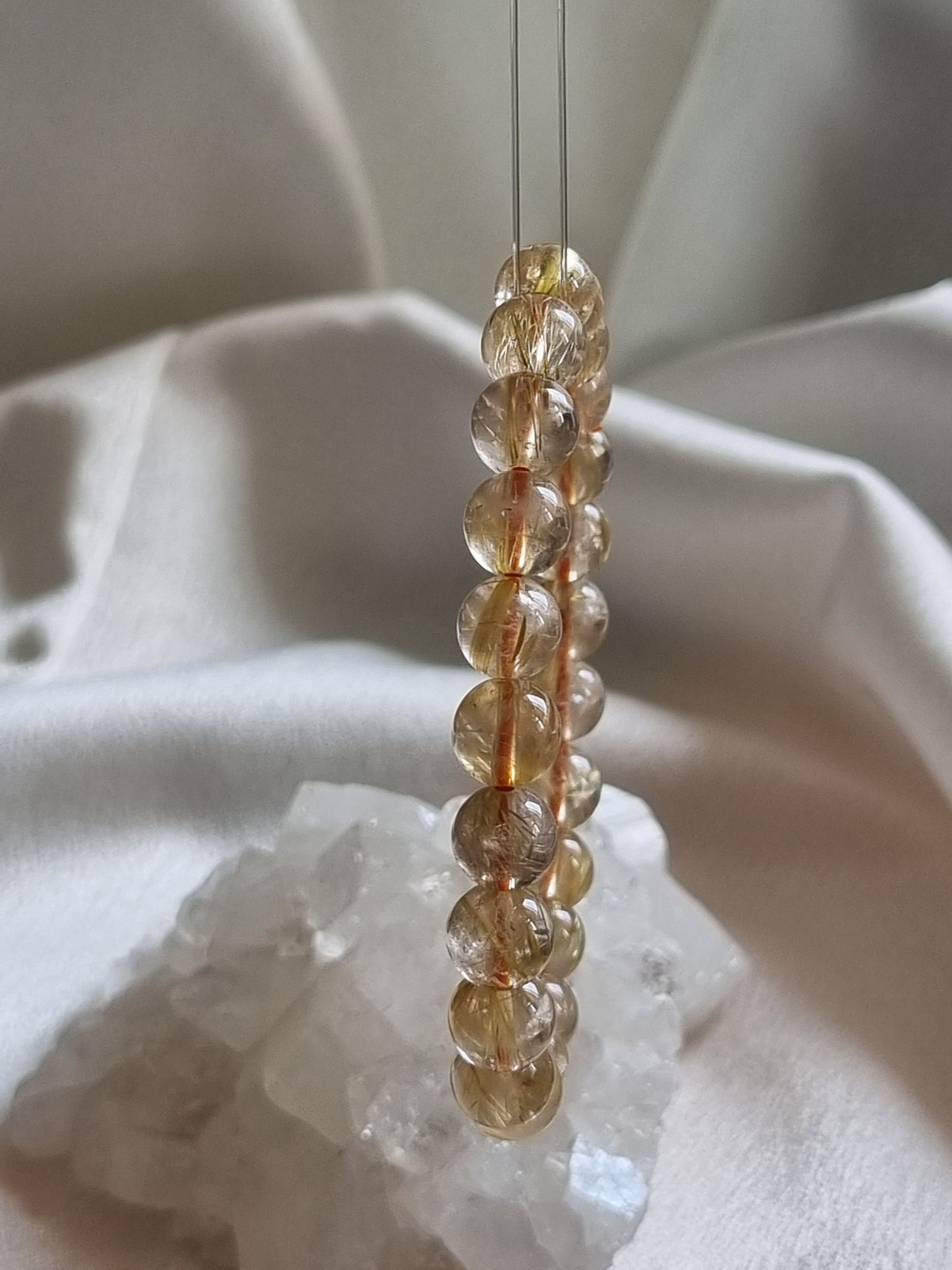 Golden Rutilated Quartz Bracelet