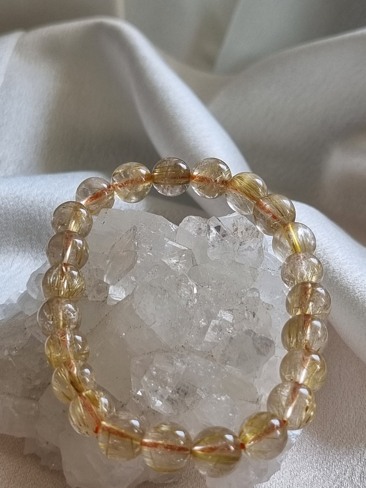Golden Rutilated Quartz Bracelet