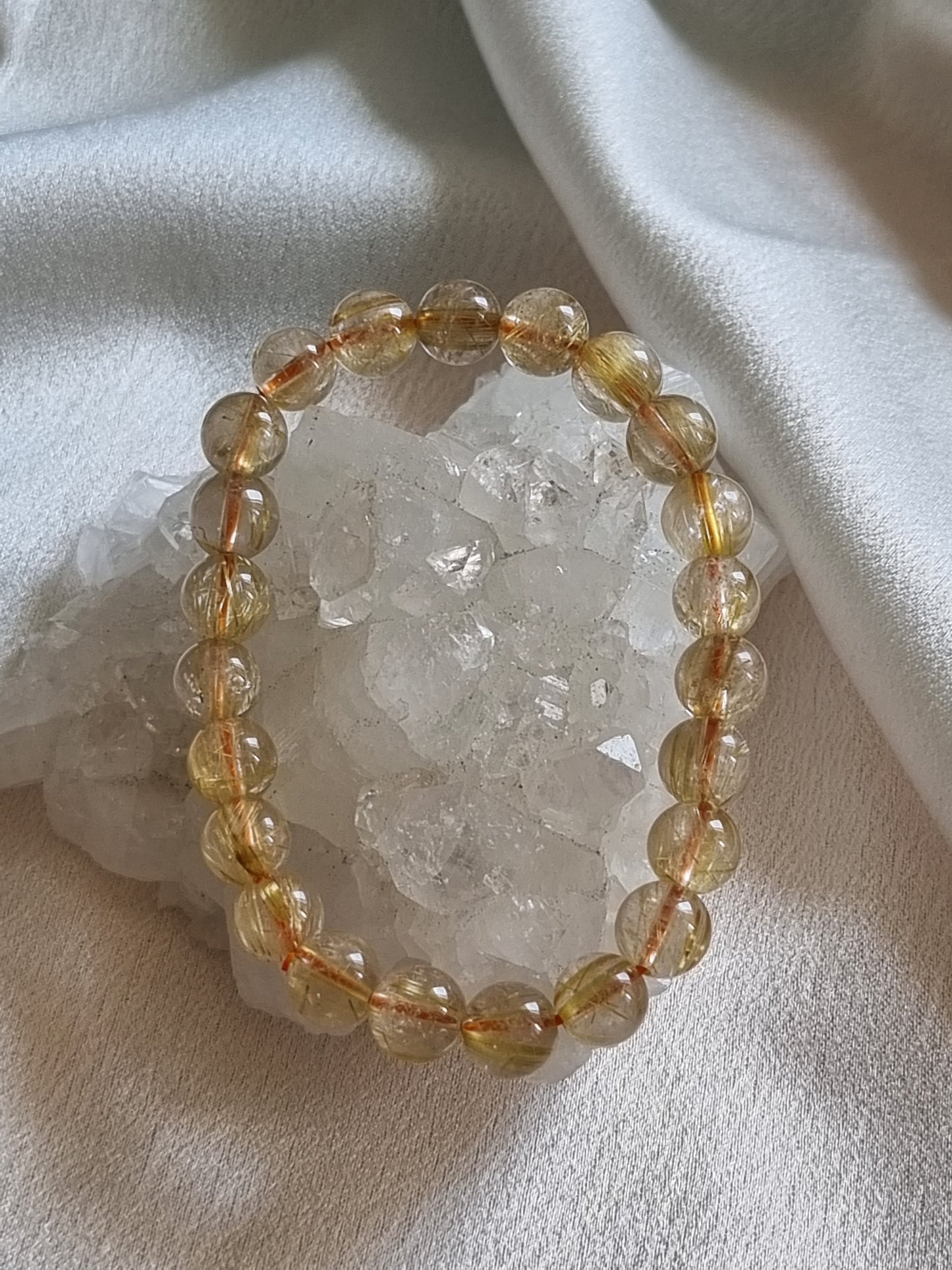 Golden Rutilated Quartz Bracelet