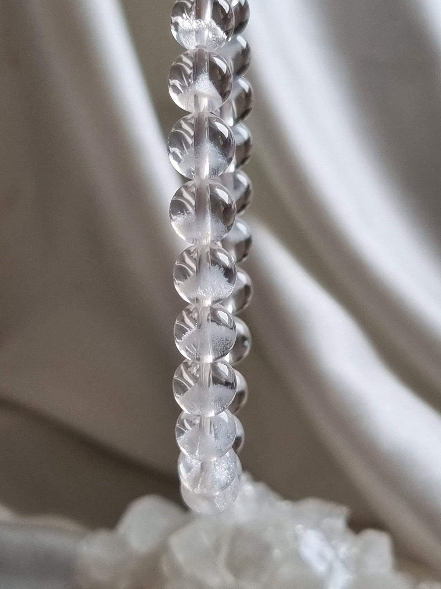 White Phantom Quartz Bracelet