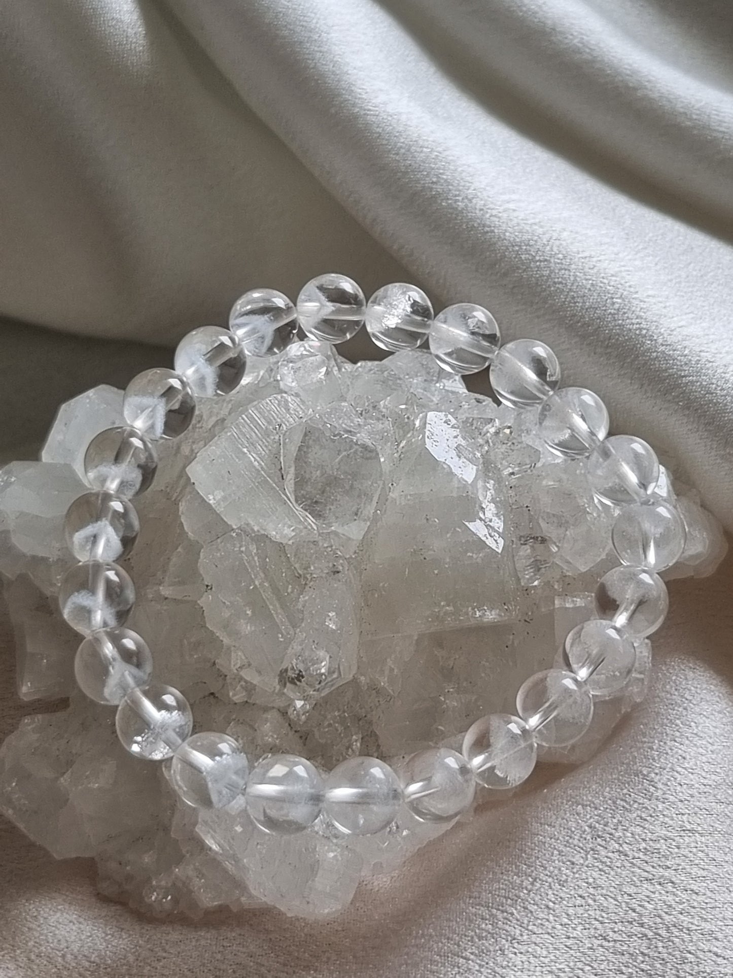 White Phantom Quartz Bracelet