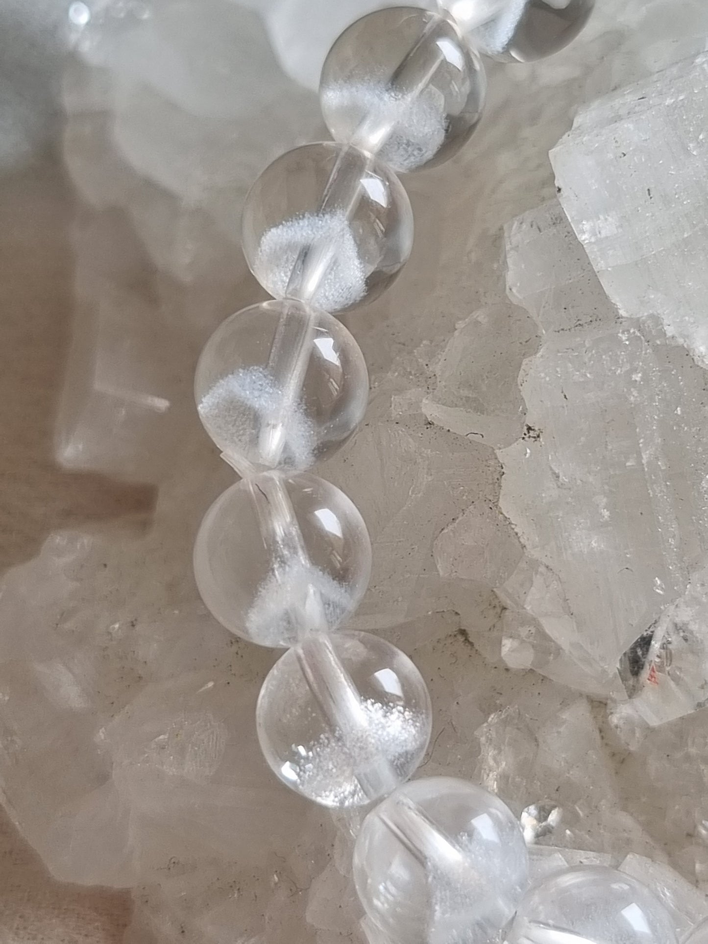 White Phantom Quartz Bracelet