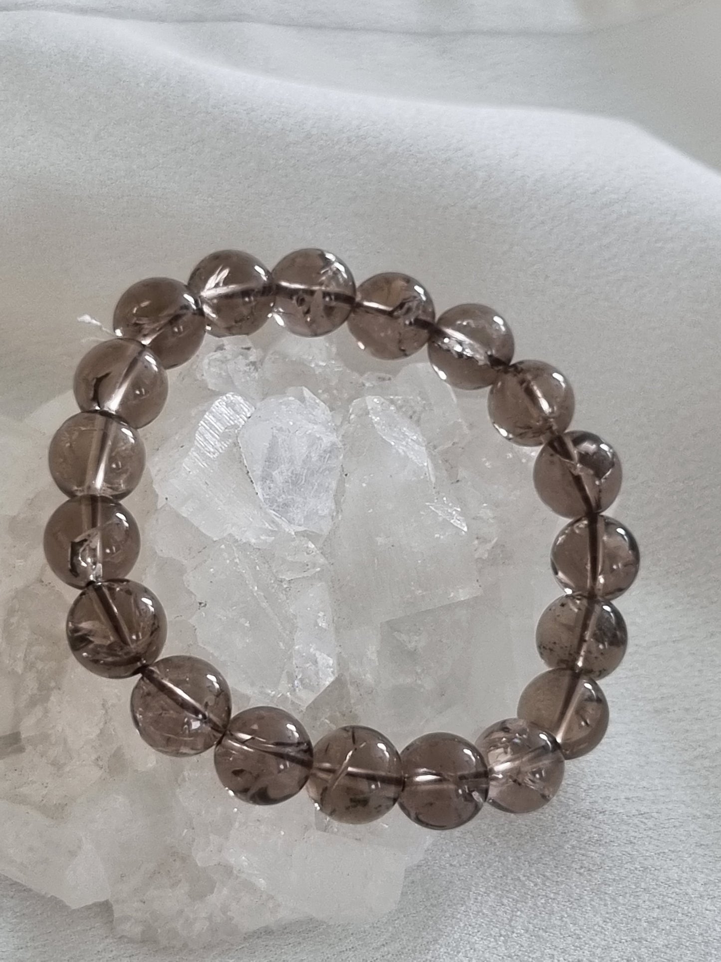 Smoky Azeztulite Quartz Bracelet