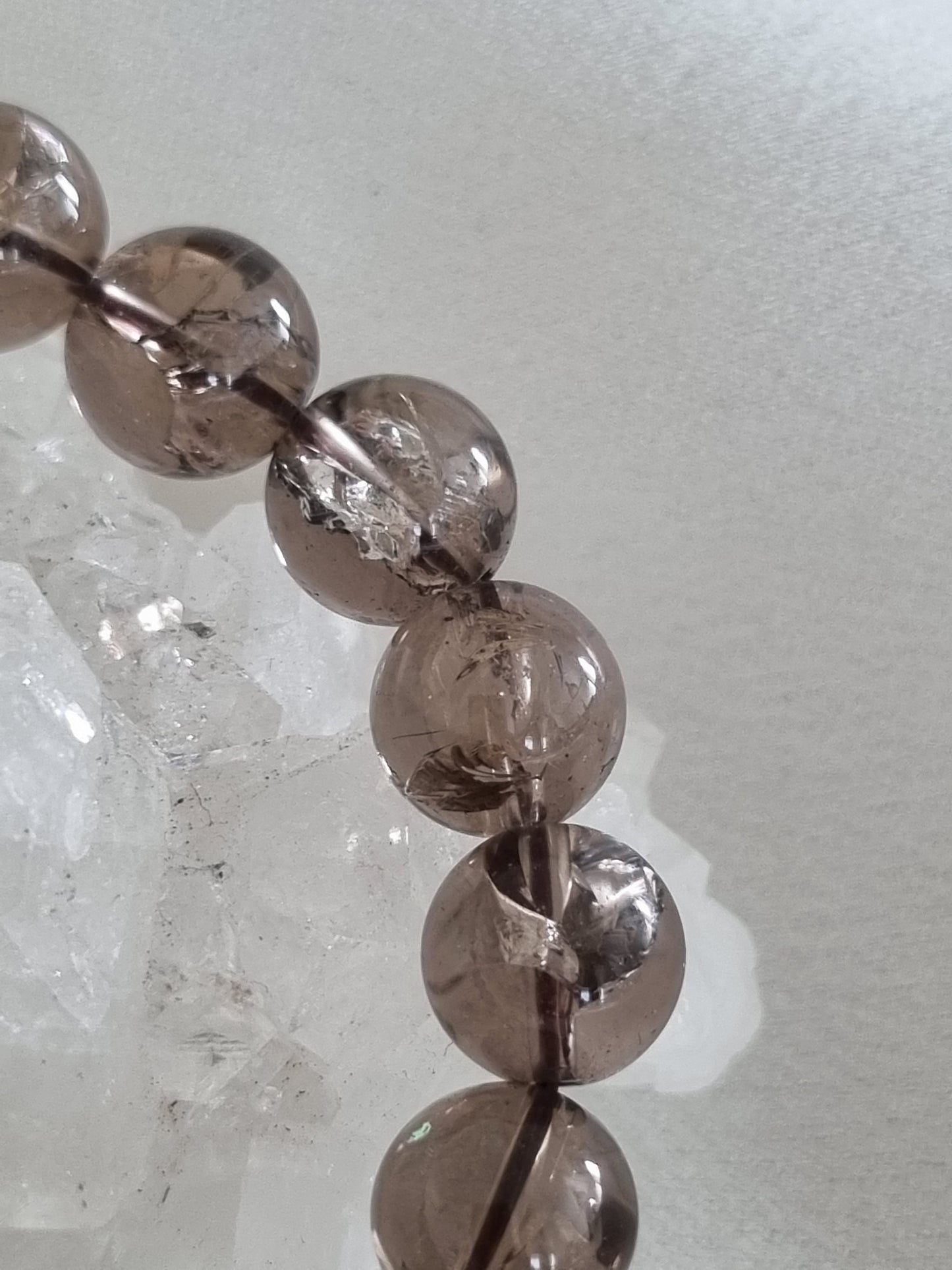 Smoky Azeztulite Quartz Bracelet
