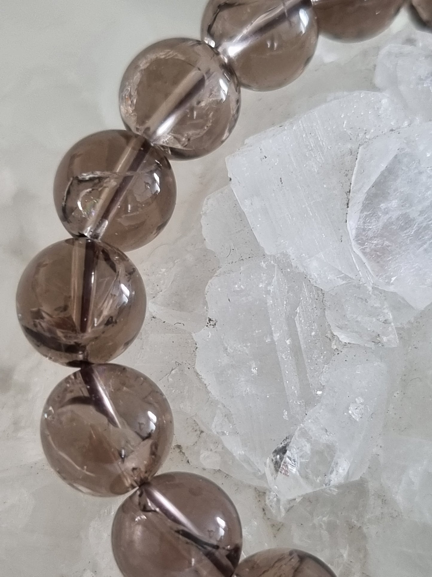 Smoky Azeztulite Quartz Bracelet