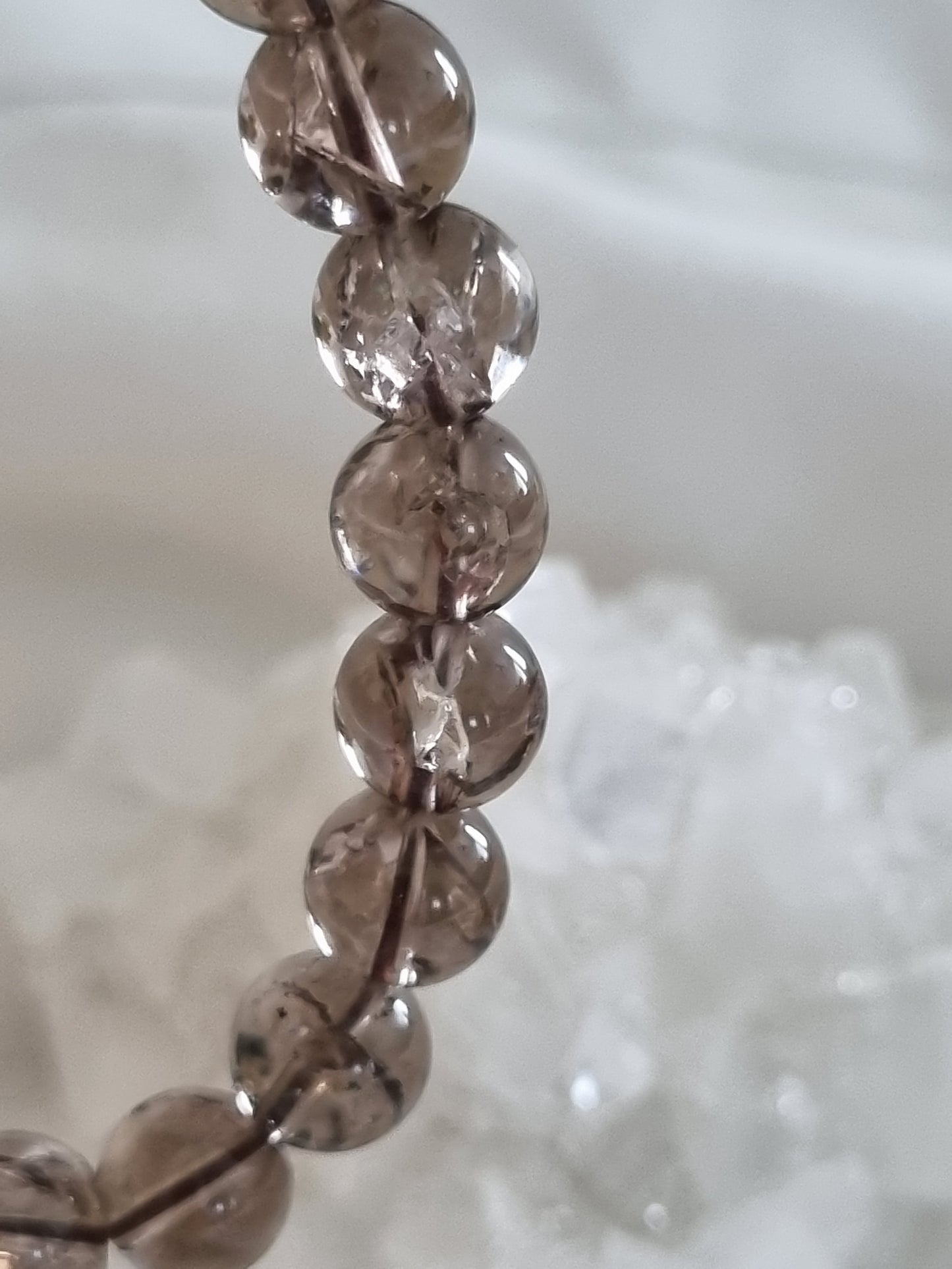 Smoky Azeztulite Quartz Bracelet