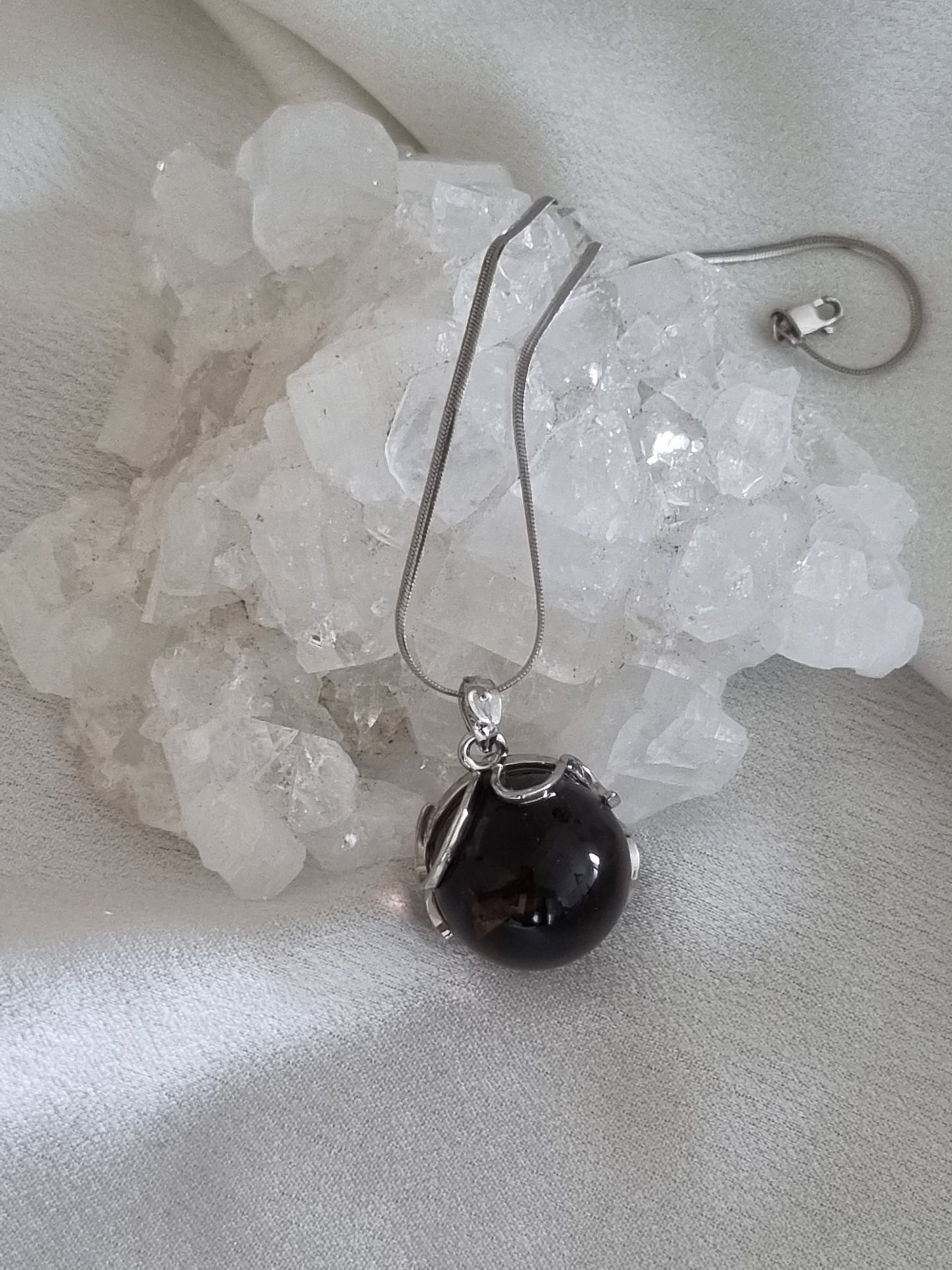 Smoky Azeztulite Quartz Pendant