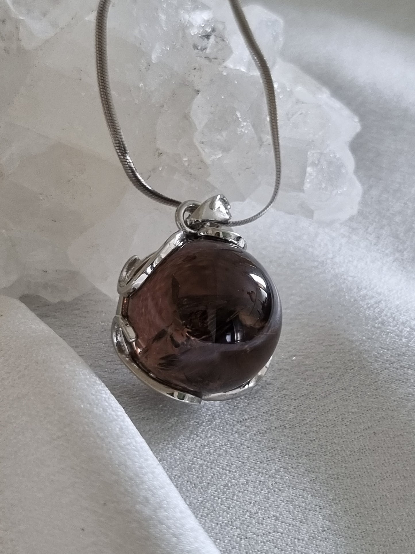 Smoky Azeztulite Quartz Pendant