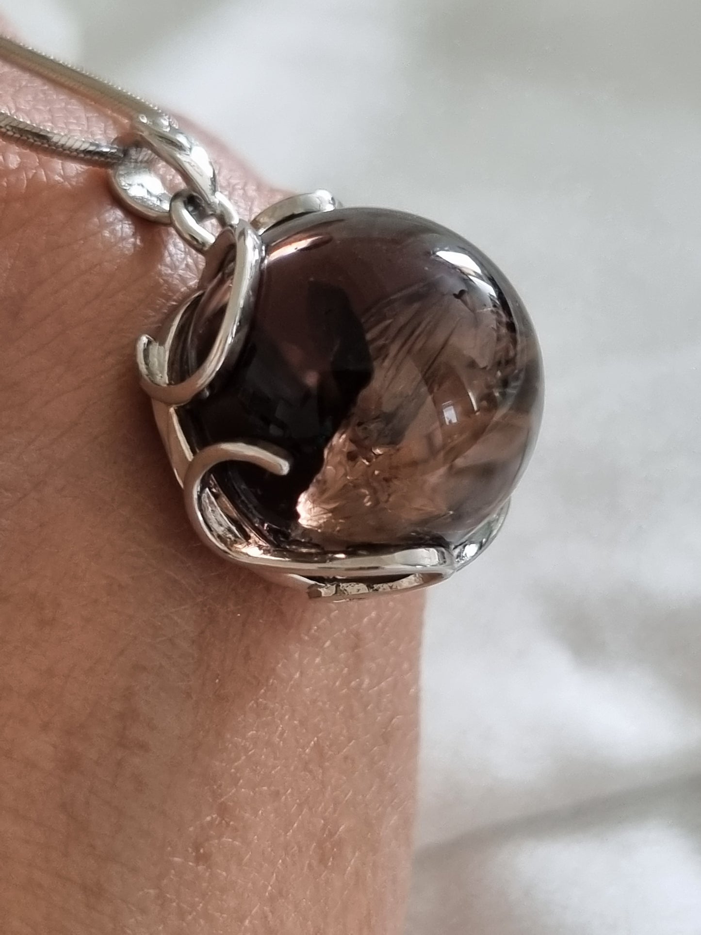 Smoky Azeztulite Quartz Pendant