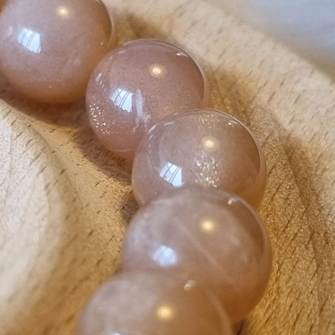 Peach Moonstone Bracelet