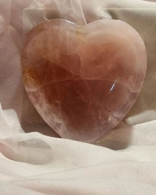 Rose Quartz Hearts Bowl