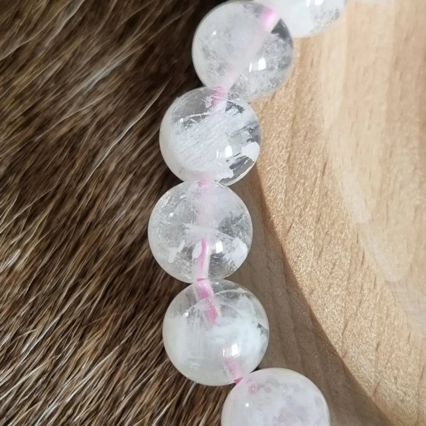 Snowflake Phantom Quartz Bracelet