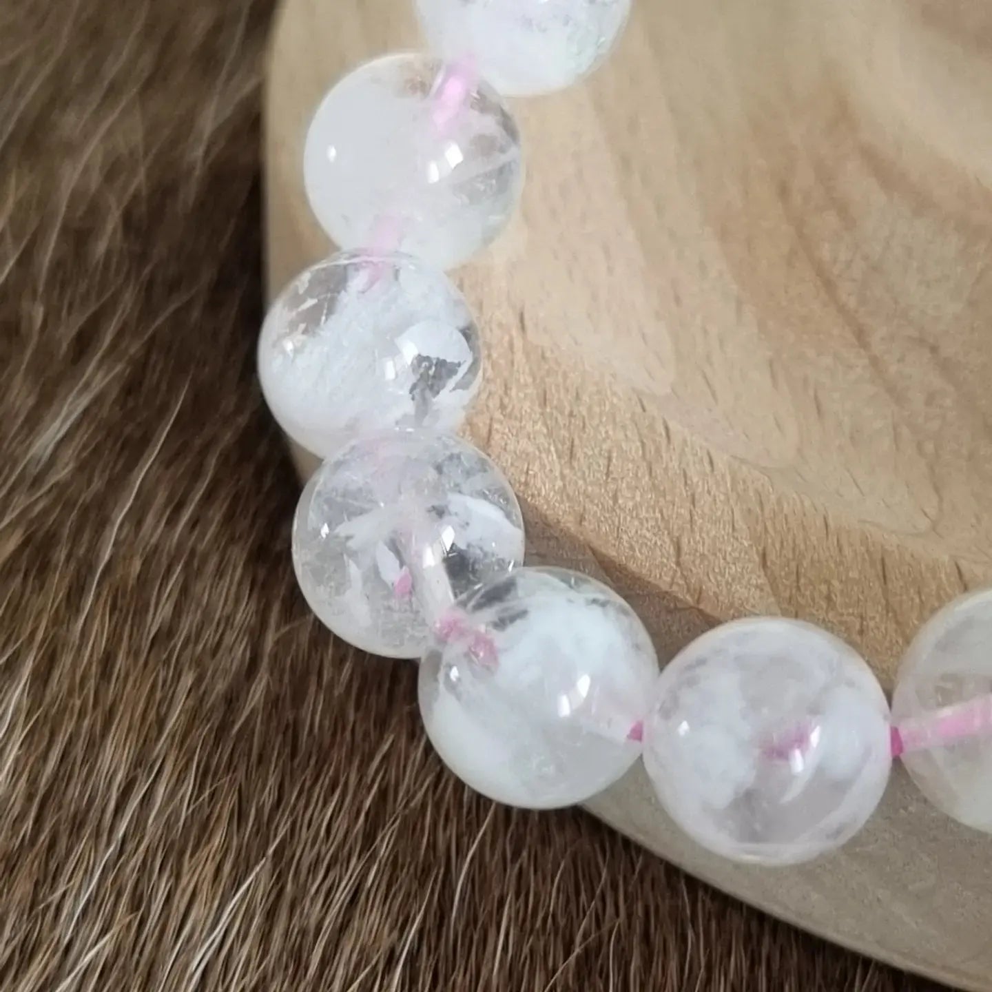 Snowflake Phantom Quartz Bracelet