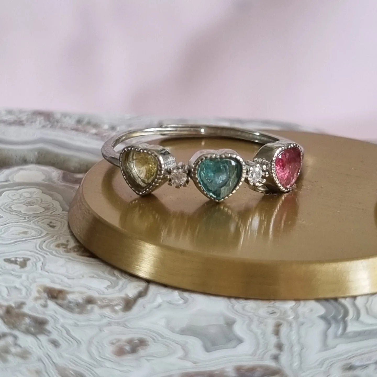 Tourmaline Heart-Cut Ring