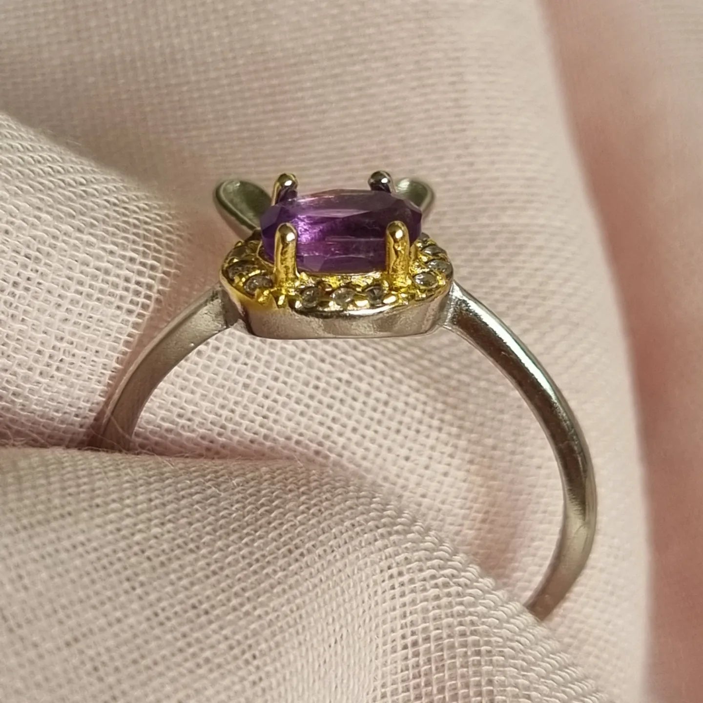 Amethyst Bunny Ring